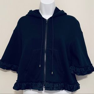 Moschino Crop Hoodie Top